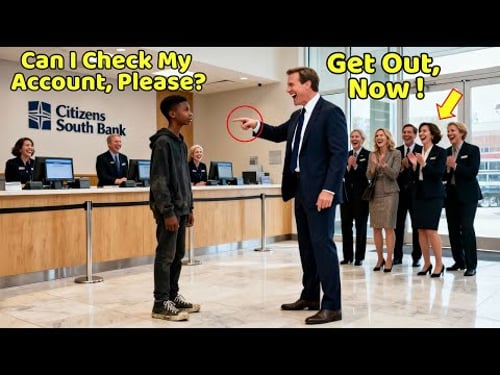 Black Kid in Old Shoes Went to Bank to Check Account — Manager Laughed Until the Number Appeared