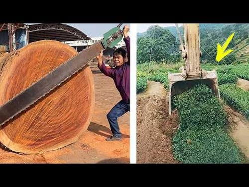 Amazing inventions, equipment and machines - Skills of professional workers