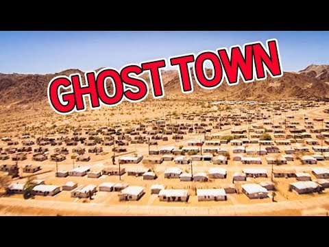 ABANDONED gigantic GHOST TOWN in the California Desert (bloody hospital found)