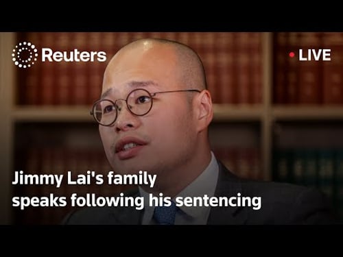 LIVE: Jimmy Lai's family speaks after his 20-year prison sentence