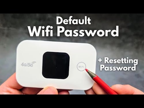 What is Default WiFi Password for - 4G/5G MiFi Portable WiFi Router Hotspot? + How to RESET Password