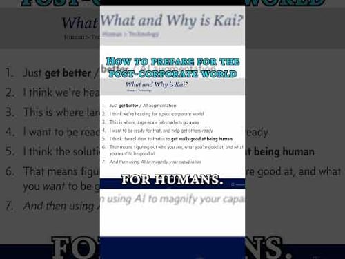 Regular jobs are going away.