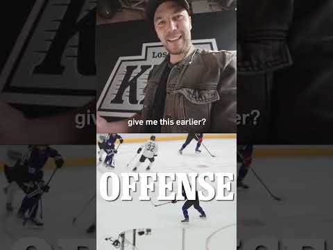 Taylor Kitsch was surprised with a video montague of his hockey highlights by the LA Kings. Dec 2025