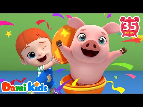 超大扭蛋🎁 | 寶寶玩扭蛋歌 | 旋轉扭蛋驚喜歌 | 啟蒙歌寶寶探索扭蛋 | 兒童認知 | 幼兒啟蒙動物 | 益智故事 📖 | 寶貝多米