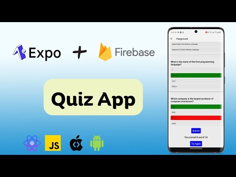 How to Build a Quiz App with Firebase and React Native Expo | Full Tutorial with Demo #1