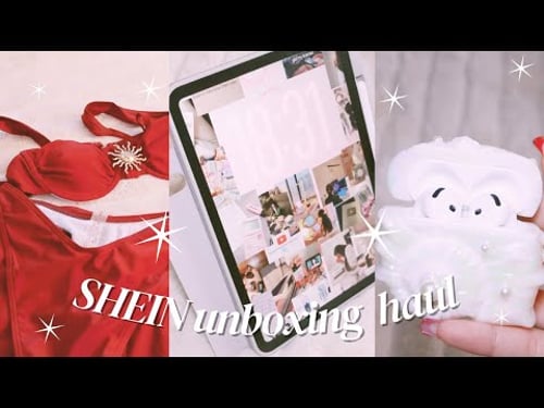 SHEIN unboxing haul vlog | bikini, phone, iPad, and MacBook accessories, car accessories