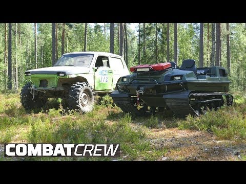 Niva vs. Tinger all-terrain vehicle. Everyone was surprised!