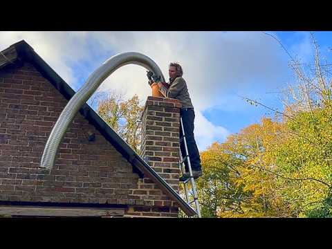 100 Year Old Workshop Renovation - Log Burning Stove and Chimney Liner Install