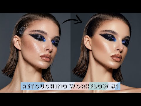 My beauty RETOUCHING WORKFLOW #1 // How I retouch beauty pic in Photoshop step by step