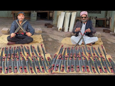 Incredible Process of Making Damascus Sword | All Asian Production