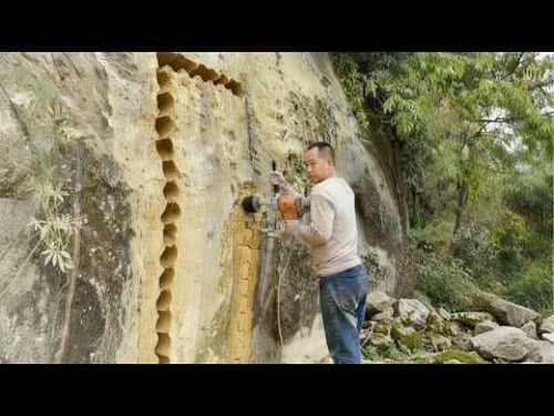 Man Digs a Hole in a Mountain and Turns it Into an Amazing Apartment