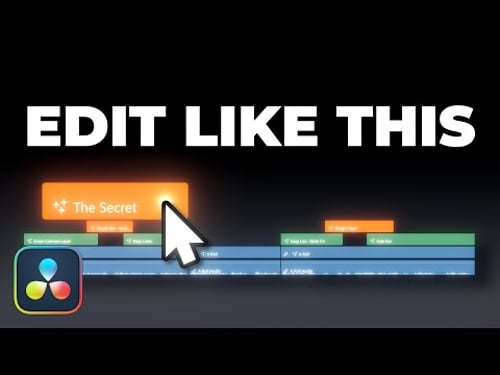 If you edit with DaVinci Resolve, this will change your life