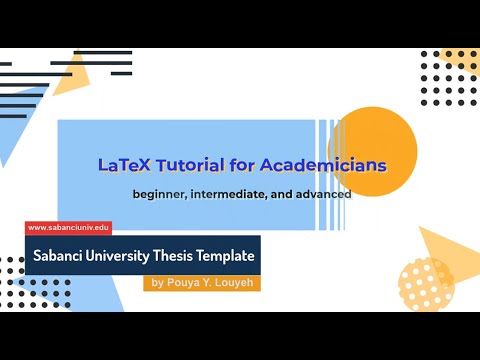 LaTeX Tutorial for Academicians (beginner, intermediate, advance) / Overleaf / APA Thesis Template