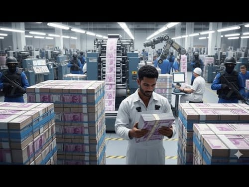 Inside the Indian Currency Factory – How Rupee Money Is Made (Full Process)