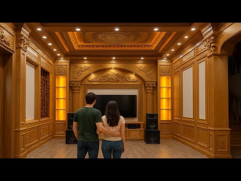 Unbelievable Woodworking Skills: Building $333.000 Luxury Living Room – Mr Van’s Masterpiece