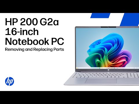 Removing & replacing parts | HP 200 G2a 16-inch Notebook PC | HP computer service
