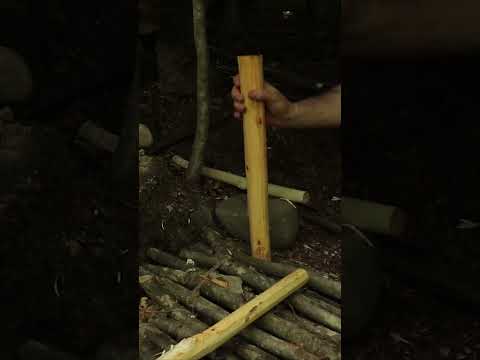Bushcraft skills #bushcraft #survival #camping #outdoors #lifehacks #forest #shorts Part 3