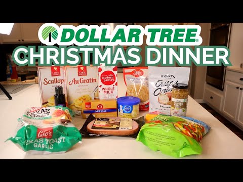 I Tried to Make a Gourmet Christmas Dinner with Dollar Tree Ingredients (for $18!)
