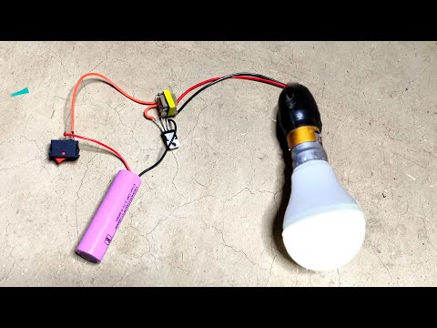 मोबाइल चार्जर का उपयोग करके 3.7V से 220V इन्वर्टर सर्किट बनाये || how to make mini inverter at home