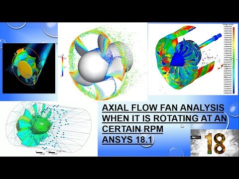 axial fan analysis (rotating the fan at certain rpm and evaluation of result)