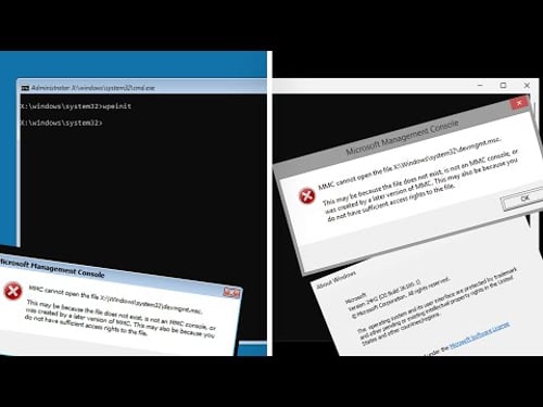 Merging normal Windows system files to Windows PE