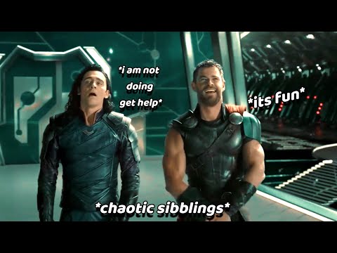 thor and loki being chaotic siblings