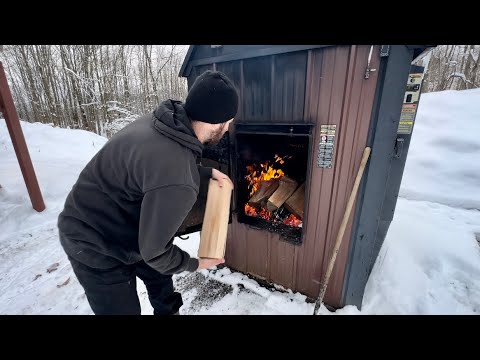 First Time Heating With an Outdoor Wood Boiler