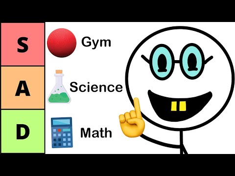 School Subjects Tier List...