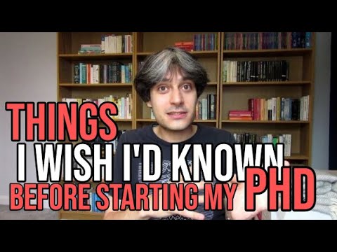 Things I Wish I'd Known Before Starting My PhD