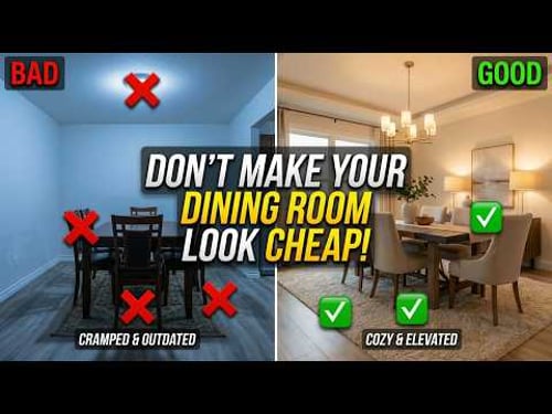 The Most RIDICULOUS Dining Room Mistakes That Make Your Home Look Cheap — Nobody Tells You
