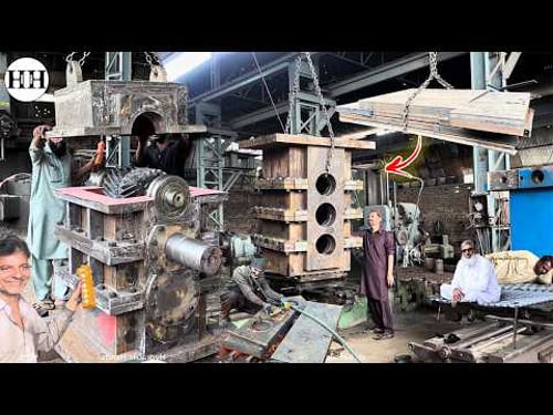 Manufacturing process of Huge Steel Mill Transmission with 100yrs old Technqiues | Machining Process