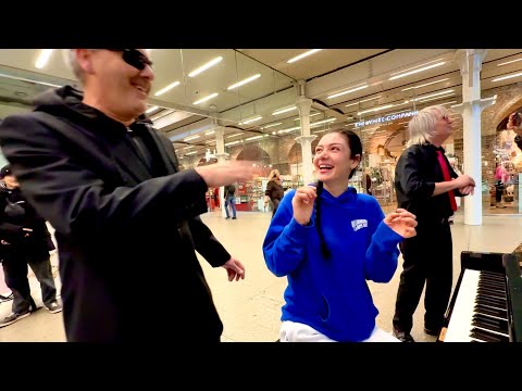 Nervous Girl Thought She Had Stumbled Into A Movie At The Public Piano
