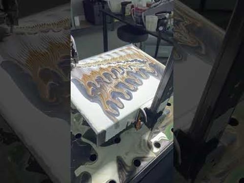 One. Behind the scenes #fluidartist