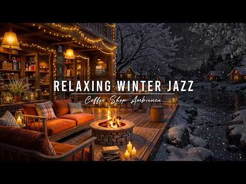 Relaxing Jazz Instrumental Music for Work, Study β Cozy Winter Porch Ambience with Smooth Jazz Music