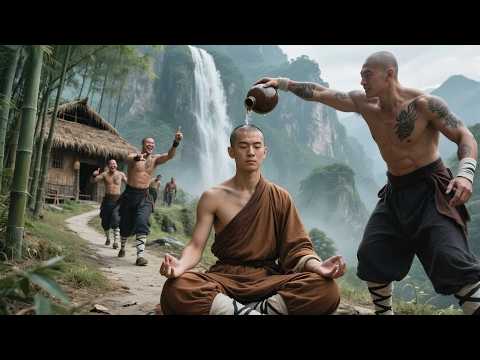 Thugs Bully a Veggie Monk—He’s a Shaolin Master, One Move Drops Dozens!