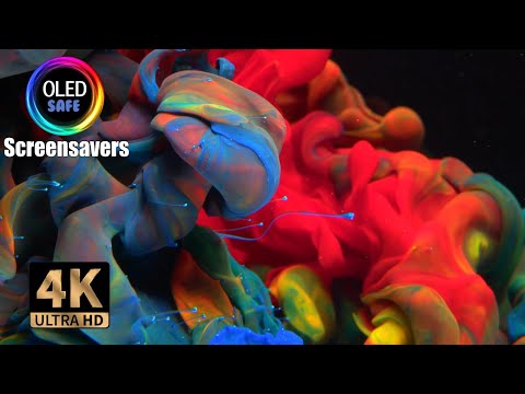 Abstract Liquid 2 Screensaver - 10 Hours - 4K - OLED Safe