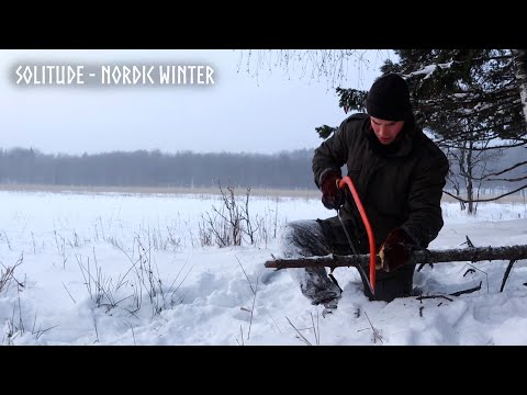 SOLITUDE - Extreme Winter Camping in Snowy & Cold Wilderness
