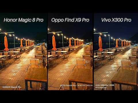 HONOR Magic 8 Pro Vs Oppo Find X9 Pro Vs Vivo X300 Pro Camera Comparison