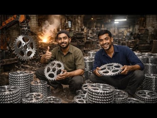 How Motorcycle Gears Are Made | Heavy Machines at Work
