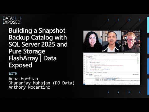 Building a Snapshot Backup Catalog with SQL Server 2025 and Pure Storage FlashArray | Data Exposed