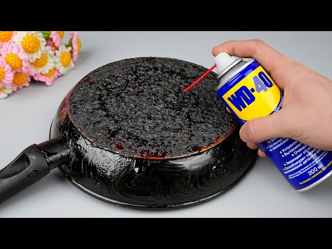 How to Clean the pan from old stains and grease! Easiest and Fastest and Way!