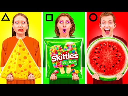 Geometric Shape Food Challenge | Epic Cooking Hacks by PaRaRa Challenge