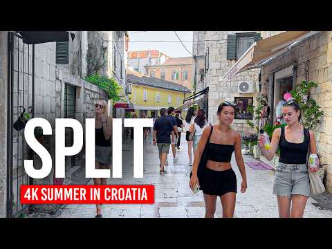 SPLIT, Croatia ๐ญ๐ท Sun, Sea & Ancient Streets | 4K Walking Tour