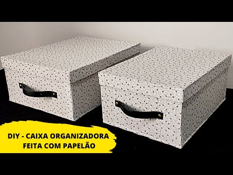 DIY | HOW TO MAKE AN ORGANIZER BOX MADE WITH CARDBOARD AND FABRIC | IDEA 7