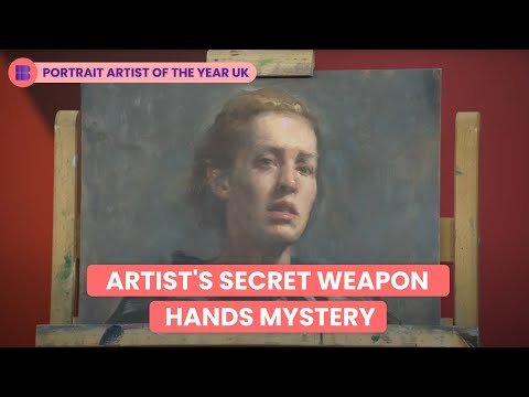 Portrait Artist Painting Hands Competition Heat