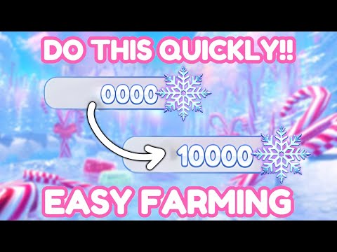 QUICK & EASY Get *1000 SNOWFLAKES* QUICKLY in Dress to Impress!