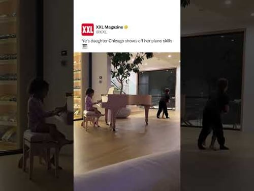 Ye's Daughter Shows Off Piano Skills 🎹