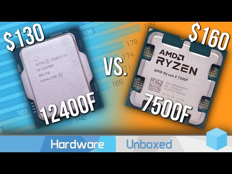 Ryzen 5 7500F vs. Core i5-12400F, Gaming Benchmarks