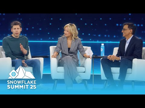Snowflake Summit 2025 Opening Keynote With Sridhar Ramaswamy, Sam Altman, And Sarah Guo