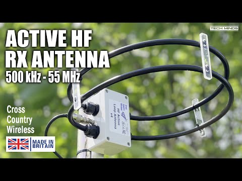 HF Active RX Loop Antenna 500 kHz to 55 MHz Magnetic Loop